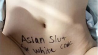 Asian body writing fucks bwc