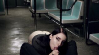 MollyRedWolf Beautiful stranger sucked me in train