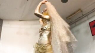 Golden Asian Belly Dancer