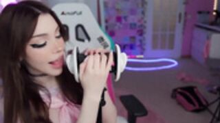 Alice Delish ear licking ASMR