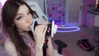 Alice Delish ear licking ASMR
