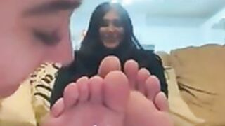 Friends feet worship