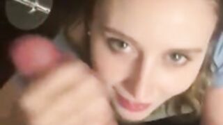 Cute college girl blowjob