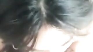 Big Eyes Asian Girl Blowjob