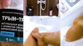Young hooker Nyusha gets her triple video feature