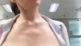 Big tits at the office