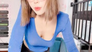 seven-days flashing one boob on 16 Feb 2023