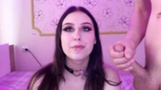 snowyphoenix - smoking the sloppy blowjob for cum