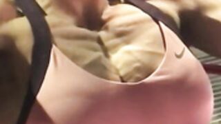veiny chest pump