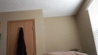 Skinny Girl Pillow Humping Butt Plug Pull Out