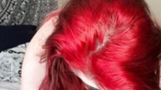 Vintagebarbiex OF masturbating sitting on the mirror