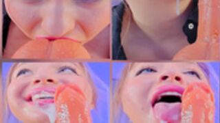 Viola - Cam 45 minutes deepthroat sloppy blowjob