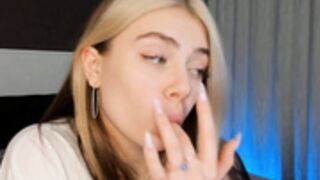 EmitaAnila1 tease sucking finger