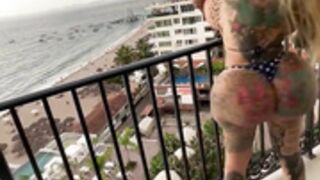 Balcony Boobs 2