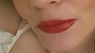 Rita Faltoyano OF Lying naked on the bed