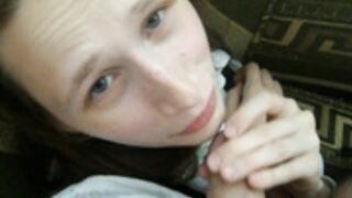 Shy Sveta blowjob 1
