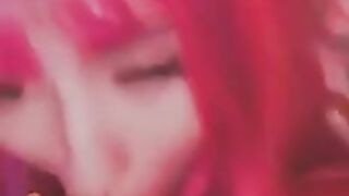 Head From A Pink Hair TikTok E-Girl