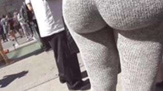 Candid bubble butt