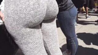 Candid bubble butt