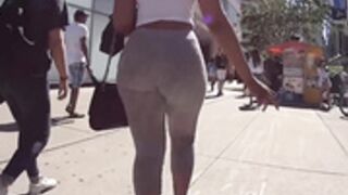 Candid bubble butt