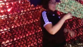 Curly hair woman in Insomnia Club on 23 May 2021