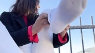 Miss_Bruna pussy & ass play nude squirt in public park