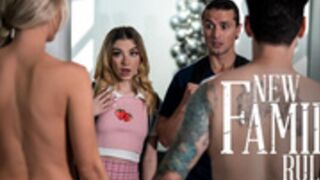 Family home fucking orgy, blonde teen