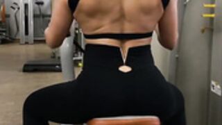 Israeli girl back muscles