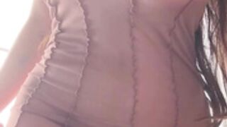 Louisa khovanski busty see through dress