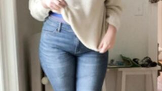 ValB Blue Mesh Lingerie Part 1 Strip