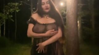 Louisa Khovanski Topless Forest