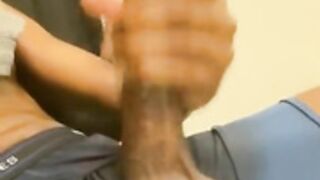 My big dick stroked