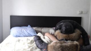 furfetishcouple can t get enough of this jacket the way