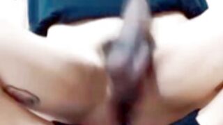 Freshxdollts swinging her monster cock and precum