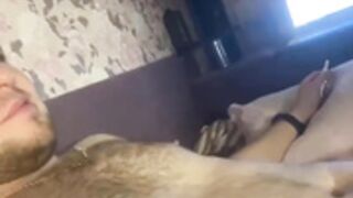 Russian slut loves sucking dick!