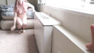 petite alexis in window