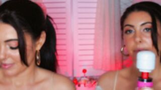 Angelique asmr twin fun video and licking