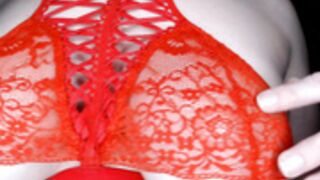 Glitter Tits Massages Her Soft Round Tits