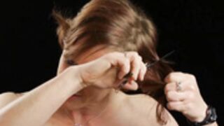 gorgeous redhead shaved smooth bald