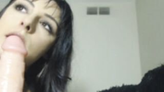 OliveLajoie - Gagging,Teary-Eyed Deepthroating dildo bj