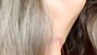 SkylerLo sucks a dildo, pretend its you and enjoy
