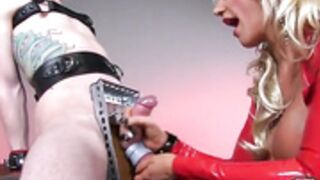 Brittany Andrews Milking Slave Ball Drainer