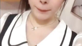 Cute and Teen Ladyboy Skoolgirl Masturbating and Cummin