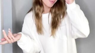 Sky Bri trying on clothes 1