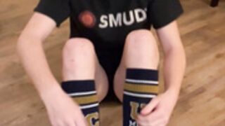 college redhead SFW - socks and converse