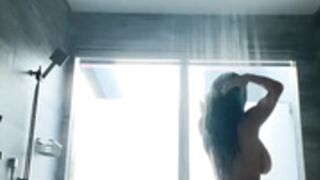 Danielley Ayala showering