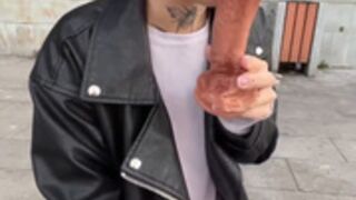 669Aleksa669 showing ass on the street and bj dildo
