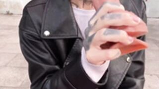 669Aleksa669 showing ass on the street and bj dildo