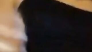 Slut cums and shows off her hairy pussy