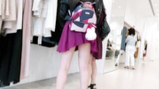 Azn skank minis slut sexy slow mo candid